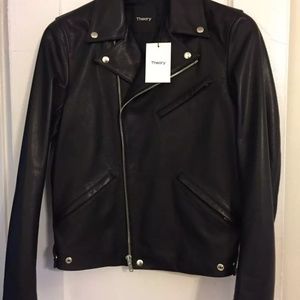 THEORY LEATHER MOTO JACKET